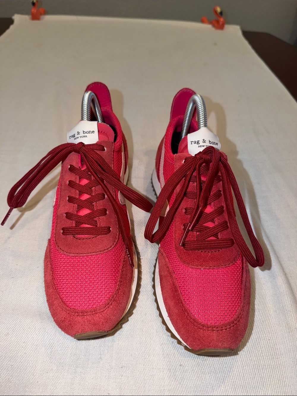 Rag & Bone Shoe SZ 6.5 - 7 Fuchsia Low Top lace up Sneakers